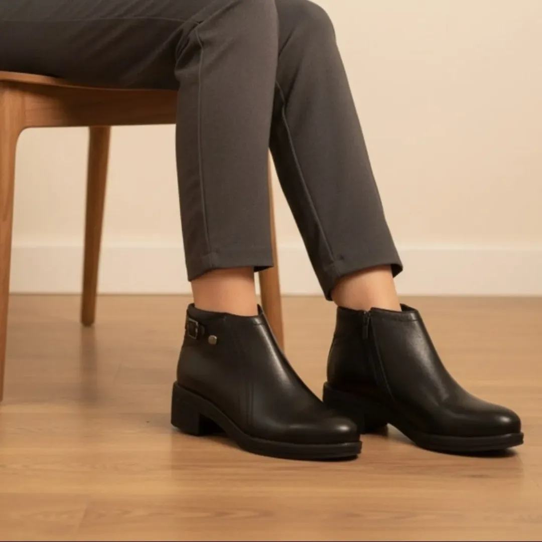 نیم بوت نادره سایز 37 تا 40 رنگ مشکی